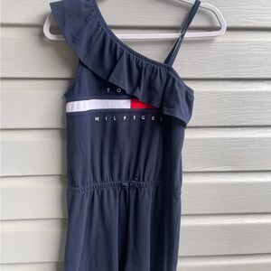 Tommy Hilfiger Navy Blue One-Shoulder Jumpsuit